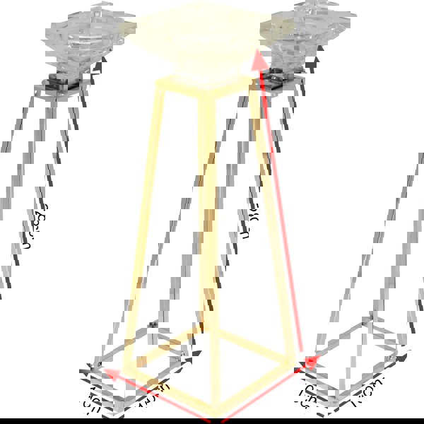 Maison des Cadeaux Gold Metal Candlestick Holder Stand