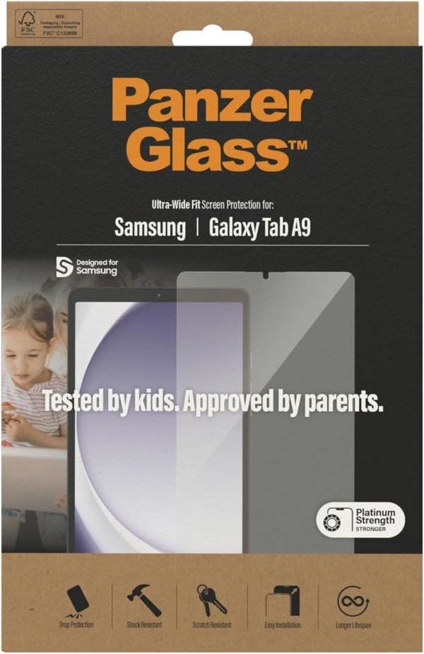 PanzerGlass Panzer Glass Ultra Wide Kids Tested Screen Protection for Samsung Galaxy Tab A9 8.7" - 7344