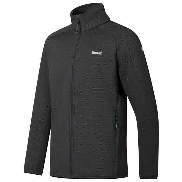 Regatta Mens Rike Full Zip Fleece Jacket - Black