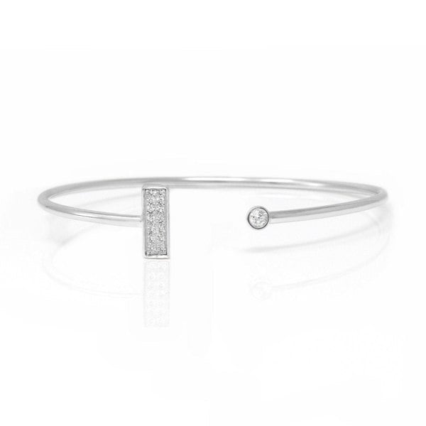 Say It With Me and Mine Bangle - Sterling Silver