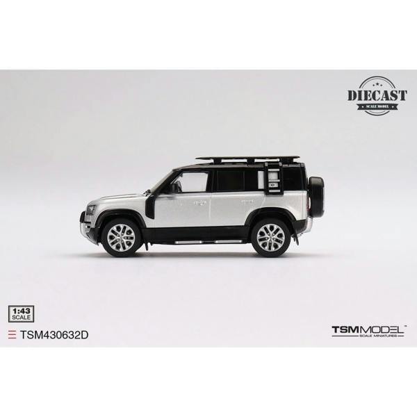 MCSlots Land Rover Defender 110 Explorer Pro Indus Silver 1:43 Scale TSM430632D