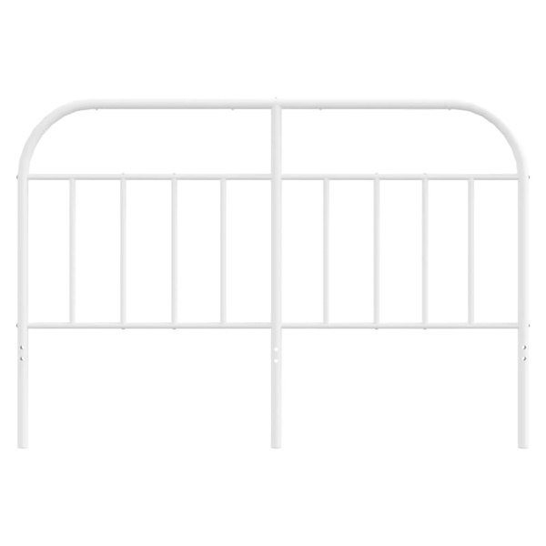 Berkfield Metal Headboard White 150 cm
