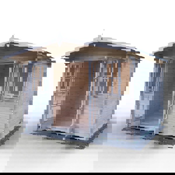 Shire Clipstone 12Gx10 Log Cabin 28mm interlock cladding - Best Shed