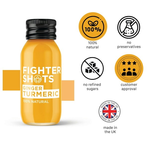 Fighter Shots Ginger + TURMERIC 12x 60ml