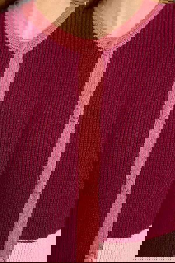 Colour Block Cardigan