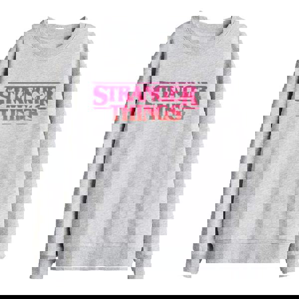 Stranger Things Childrens/Kids Sunset Logo Sweatshirt - Athletic Heather - 