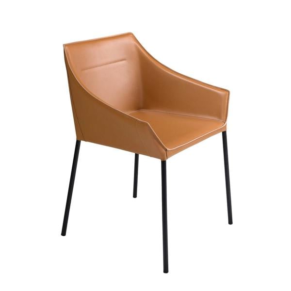 Angel Cerdá Brown leatherette chair 4144