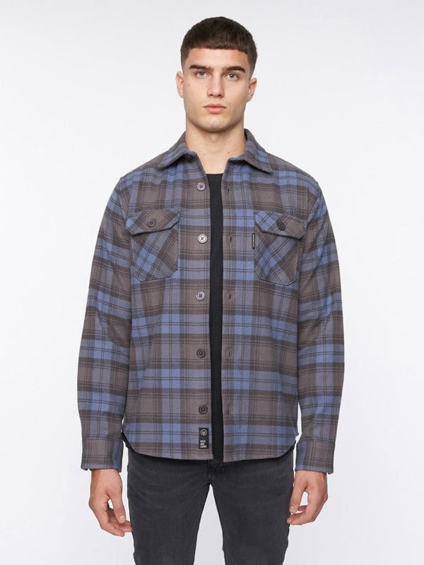 Duck and Cover Willington Overshirt Blue Check