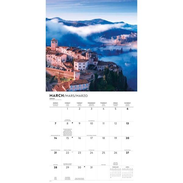 Italia Calendar 2027, Wall Calendars, Month To View, Travel, Gift