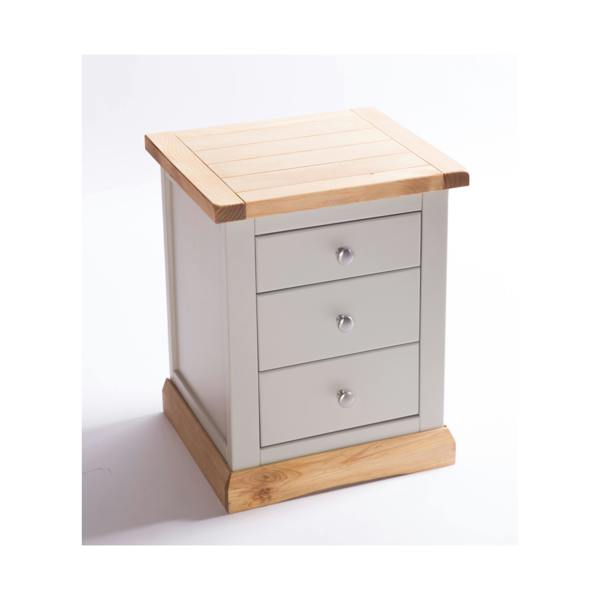 Cabinet Bits Bomporto 3 Drawer Bedside Table