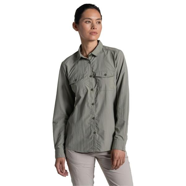 Craghoppers Womens/Ladies Loukkos Nosilife Long-Sleeved Shirt - Vert - 
