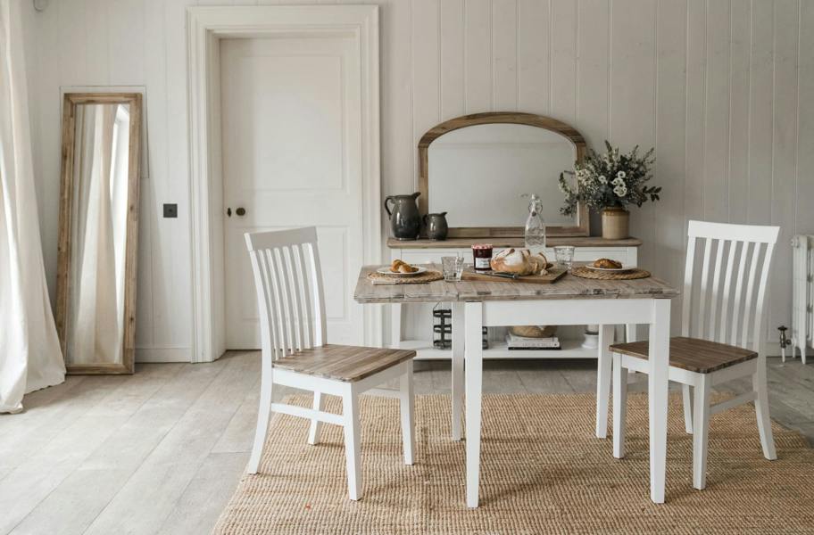 Statement Furniture Florence Highback Wooden Seat Dining Chairs Set of 2