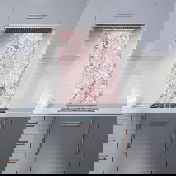 Warren Reed - Designer Dusty Pink Quartz Effect Kitchen Splashback