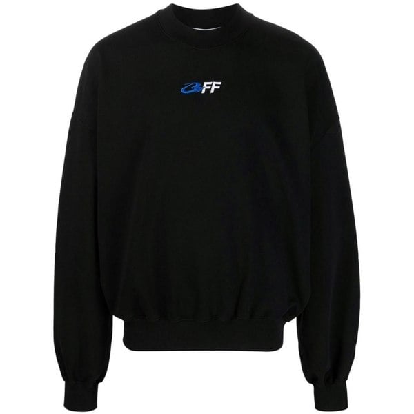 Off-White Exact Opposite Boxy Fit Black Sweatshirt XS