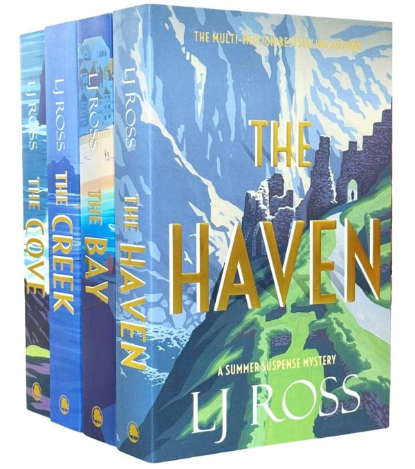 The Summer Suspense Mysteries Series by LJ Ross 4 Books Collection Set (The Cove, The Creek, The Bay and The Haven)