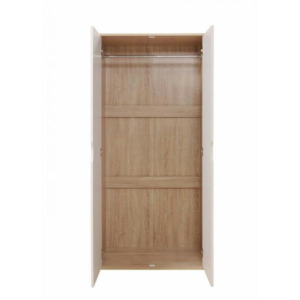 Timber Art Design Alton 2 Door Double Wardrobe Bedroom Furniture Cupboard