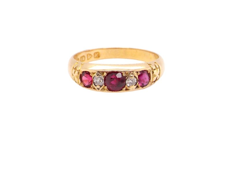 A fine Edwardian Ruby and Diamond Ring