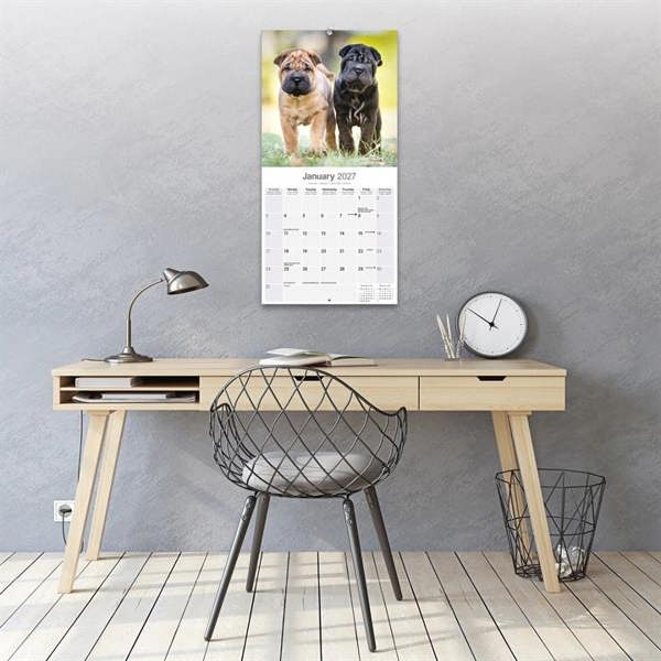 Shar Pei Calendar 2027, Wall Calendars, Month To View, Dogs, Gift