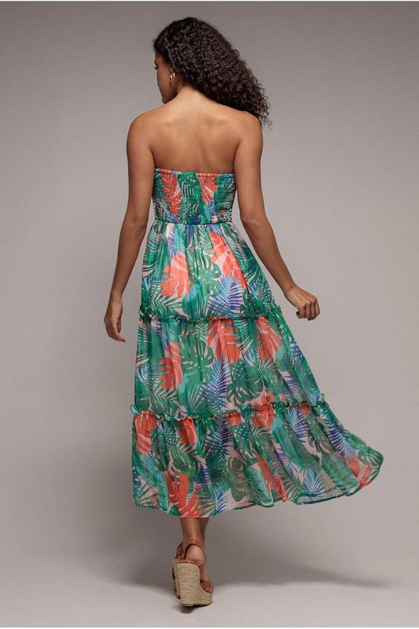 Boobtube Printed Maxi - Jungle Print DR3568