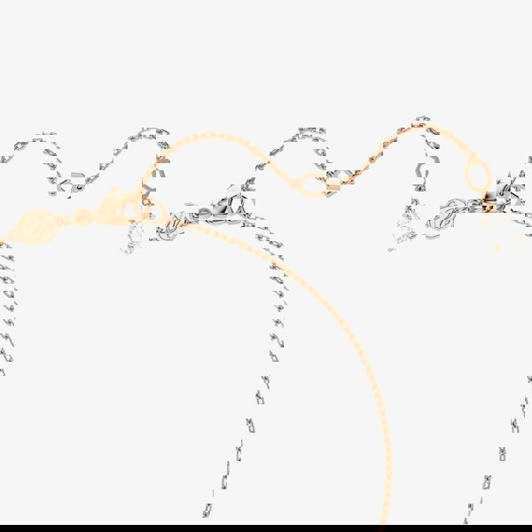 Swarovski Stilla Rose Gold Tone Plated Square Cubic Zirconia Necklace 5701904