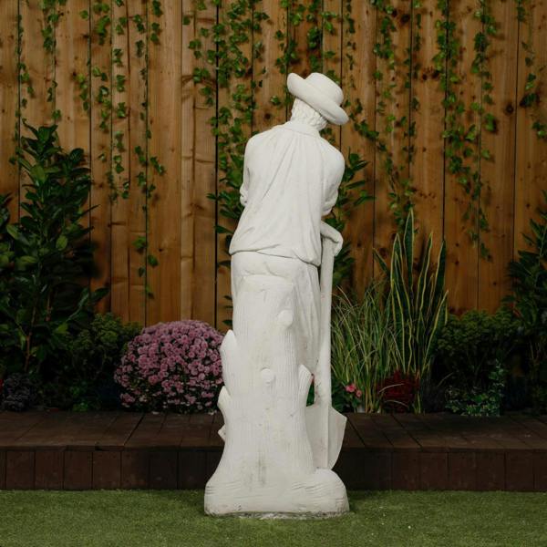 Farmer leaning on a spade Life size  Statue 55' or 139 cm