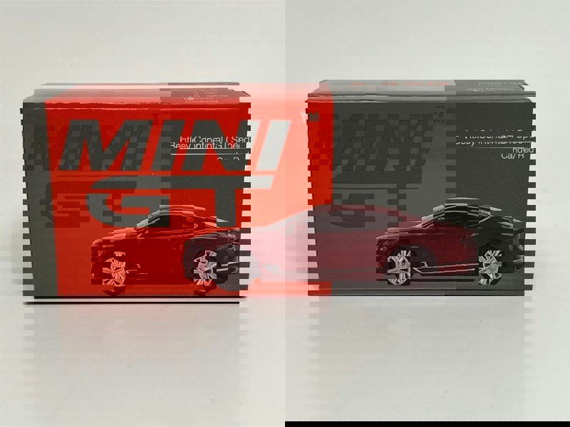 Mini GT Bentley Continental GT Speed Candy Red LHD 1:64 Scale MGT00420L
