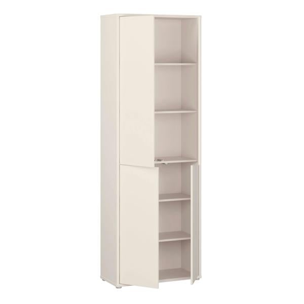 Furniture To Go Alice Springs 4 Door Tall Storage Cabinet with Push-to-Open Doors in Sand
