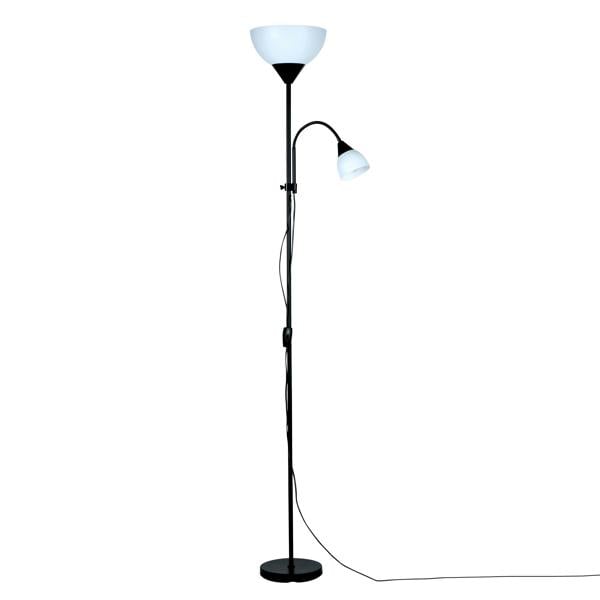 Lighting Collection Black Mother & Child Floor Lamp