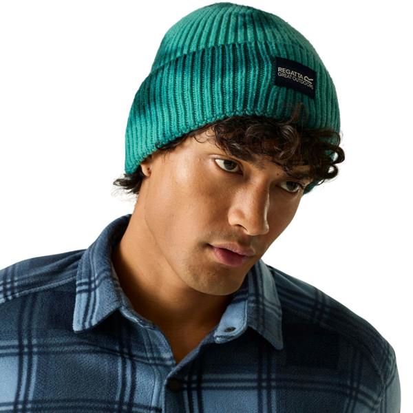 Regatta Unisex Adult Connora Fisherman Tie Dye Beanie - Turquoise/Mediterranea - 