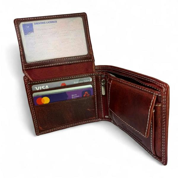 Buffalo Leather Cricket Wallet With RFIA - alternative angle