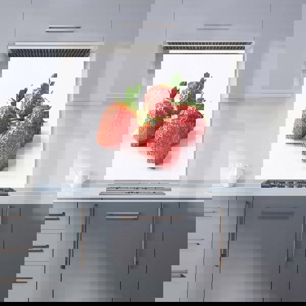 Warren Reed - Designer Cluster of Fresh Strawberries Kitchen Splashback
