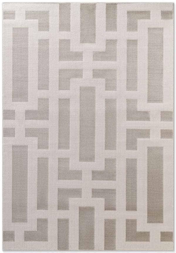 Hanse Home Perles Shortpile Cream Rug – Modern Geometric