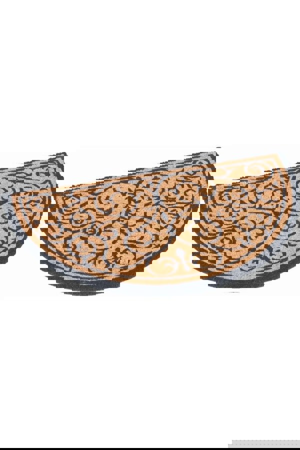 Coir Doormat: Half Moon & Rectangle | Non-Slip Coconut Fiber