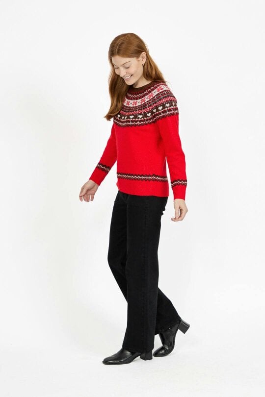 Mudflower Fair Isle Yoke Jumper