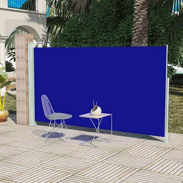 Berkfield Patio Terrace Side Awning 160 x 300 cm Blue