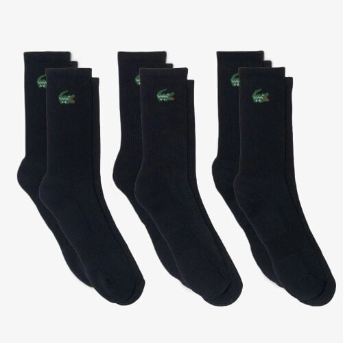 Lacoste 6-Pack Jacquard Crocodile  Sport Socks