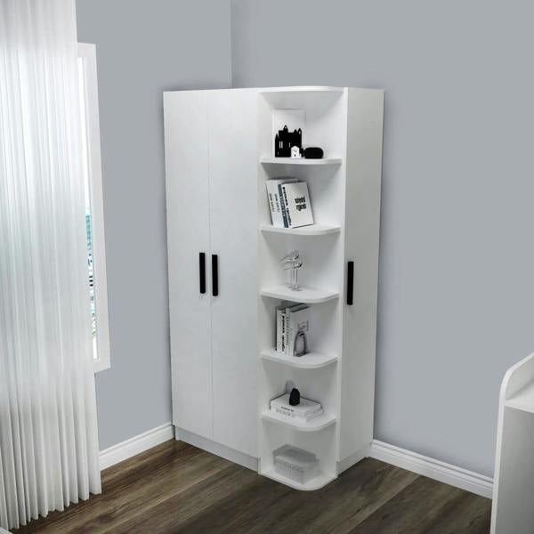 Destina Home Luses Compact Wardrobe with Cabinets and Shelves