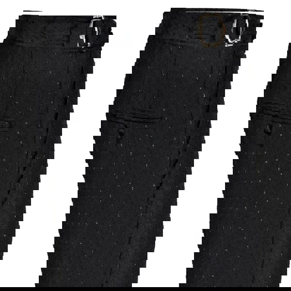 David WeJ Alfredo Double Breasted Shawl Lapel Dotted Jacquard Tuxedo- Black