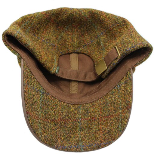 Heather Hats & Accessories Harris Tweed Baseball Trucker Cap, Cotton Lining, Outdoor Wear, Rust