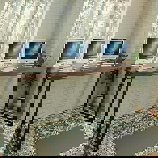 TRL Furniture Walnut Standing Workstation