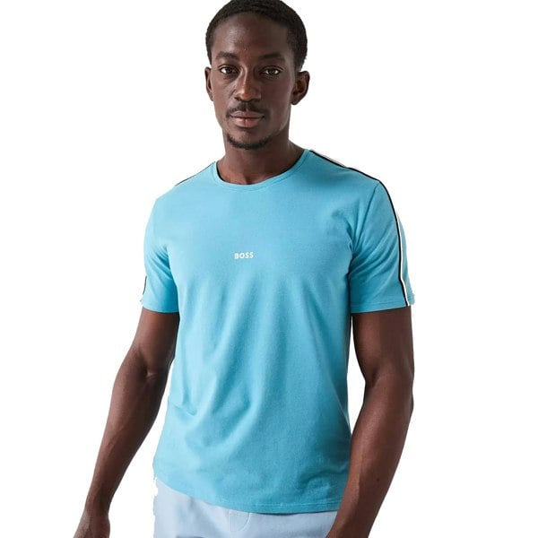 BOSS Lightweight Unique T-Shirt Light Pastel Blue