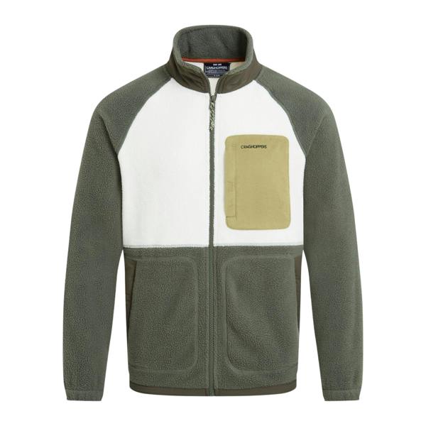 Craghoppers Mens Dades Colour Block Jacket - Dark Sage/Ecru - 