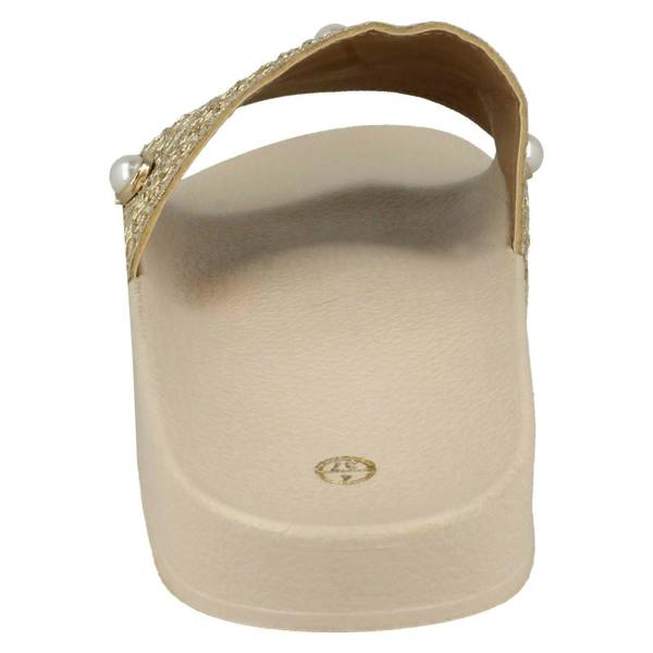 Spot On Ladies Spot On Beaded Slider Mules