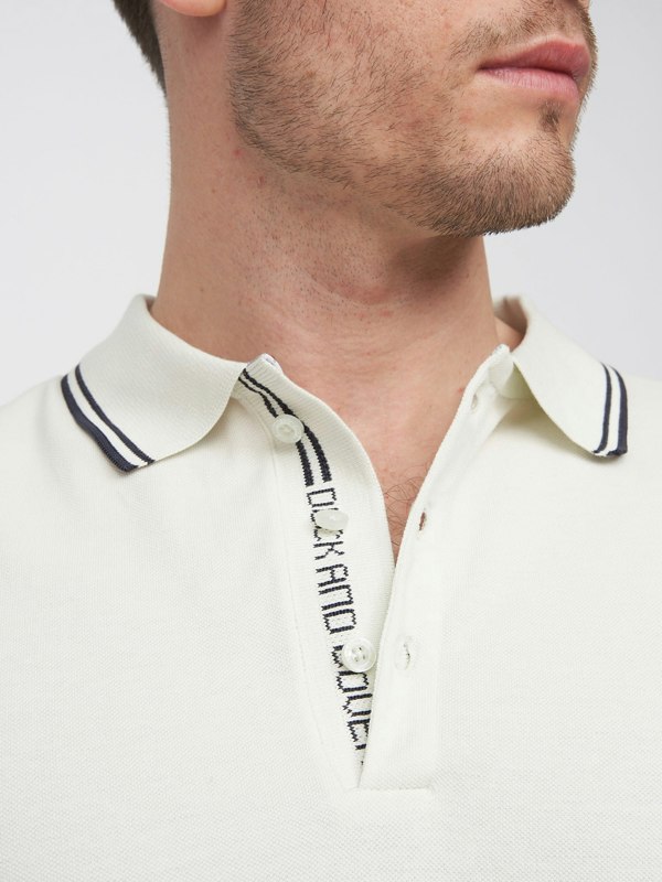 Duck and Cover Samtrase Polo - Off White