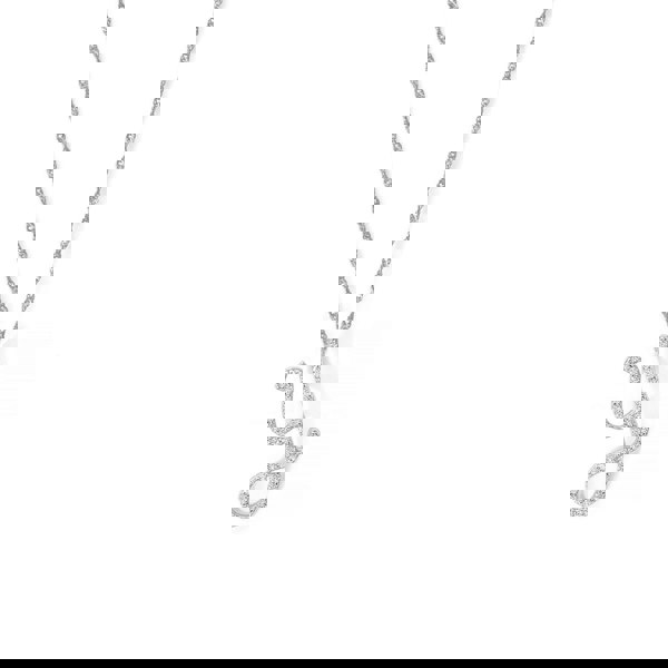 Say It With Luxe CZ Initial Necklace - Sterling Silver