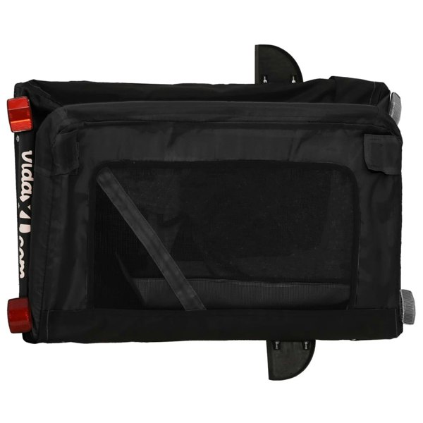 Berkfield Dog Bike Trailer Black Oxford Fabric&Iron