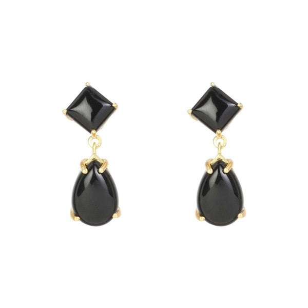 "Midnight Glam" Black Onyx Stone Earring - Lila Rasa