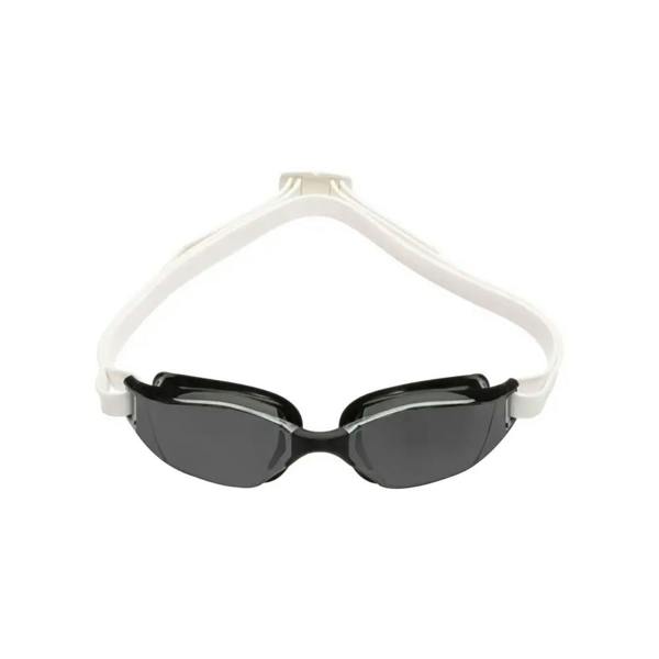 Black and white Aqua Sphere Xceed swim goggles with tinted lens