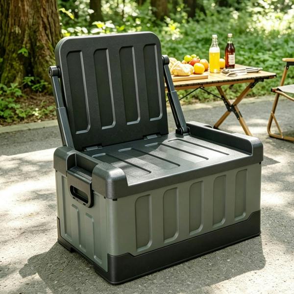 Gr8 Garden 55L Foldable CampingGr8 Garden 55L Foldable Camping Storage Box Chair Table 3 in 1 Storage Box Chair Table 3 in 1