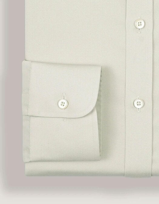 Men's Easy Iron Beige Dress Shirt